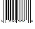 Barcode Image for UPC code 033349000066