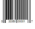 Barcode Image for UPC code 033350000017