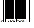 Barcode Image for UPC code 033362000067