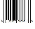 Barcode Image for UPC code 033367000079