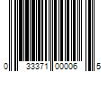 Barcode Image for UPC code 033371000065