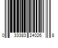 Barcode Image for UPC code 033383240268