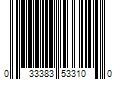 Barcode Image for UPC code 033383533100. Product Name: 