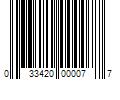 Barcode Image for UPC code 033420000077