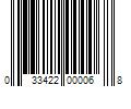 Barcode Image for UPC code 033422000068