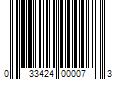 Barcode Image for UPC code 033424000073