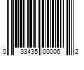 Barcode Image for UPC code 033435000062