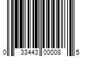 Barcode Image for UPC code 033443000085