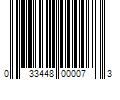 Barcode Image for UPC code 033448000073