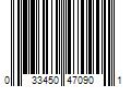 Barcode Image for UPC code 033450470901