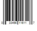 Barcode Image for UPC code 033456116117