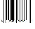 Barcode Image for UPC code 033481000061