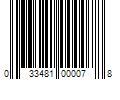 Barcode Image for UPC code 033481000078