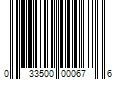 Barcode Image for UPC code 033500000676