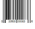 Barcode Image for UPC code 033500000836