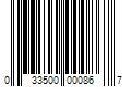 Barcode Image for UPC code 033500000867