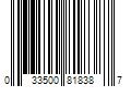 Barcode Image for UPC code 033500818387