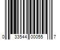 Barcode Image for UPC code 033544000557