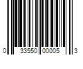 Barcode Image for UPC code 033550000053