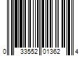 Barcode Image for UPC code 033552013624