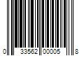 Barcode Image for UPC code 033562000058