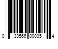 Barcode Image for UPC code 033566000054