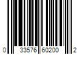 Barcode Image for UPC code 033576602002