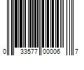 Barcode Image for UPC code 033577000067