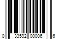 Barcode Image for UPC code 033592000066