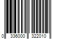 Barcode Image for UPC code 0336000322010