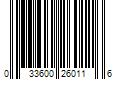 Barcode Image for UPC code 033600260116