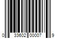 Barcode Image for UPC code 033602000079