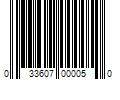 Barcode Image for UPC code 033607000050