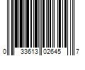 Barcode Image for UPC code 033613026457