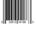 Barcode Image for UPC code 033613041863