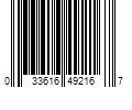 Barcode Image for UPC code 033616492167