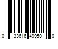 Barcode Image for UPC code 033616499500