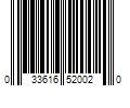 Barcode Image for UPC code 033616520020