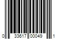 Barcode Image for UPC code 033617000491