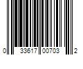 Barcode Image for UPC code 033617007032