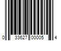 Barcode Image for UPC code 033627000054