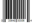 Barcode Image for UPC code 033648000064