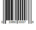 Barcode Image for UPC code 033650000076