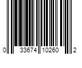 Barcode Image for UPC code 033674102602