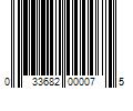 Barcode Image for UPC code 033682000075