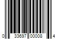 Barcode Image for UPC code 033697000084