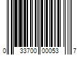 Barcode Image for UPC code 033700000537