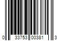 Barcode Image for UPC code 033753003813