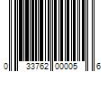 Barcode Image for UPC code 033762000056