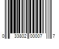 Barcode Image for UPC code 033802000077